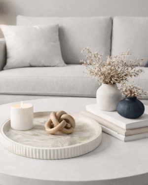 RLC055 - Round Tray with Ribbed Edge